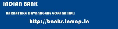 INDIAN BANK  KARNATAKA DAVANAGARE GOPANAHALLI   banks information 
